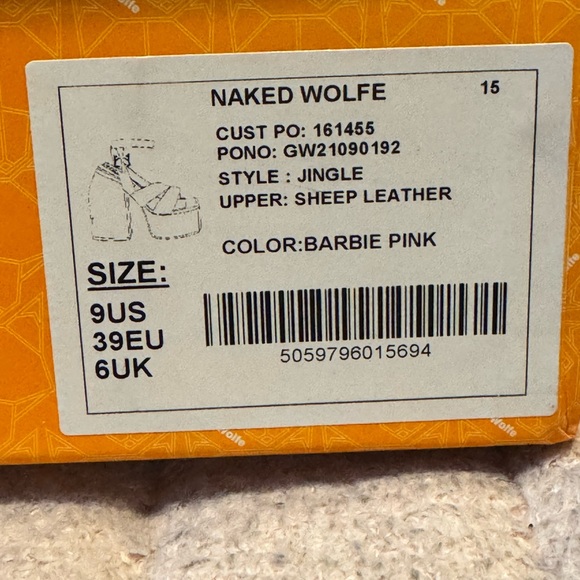 Naked Wolfe pink platform heels - Picture 11 of 12